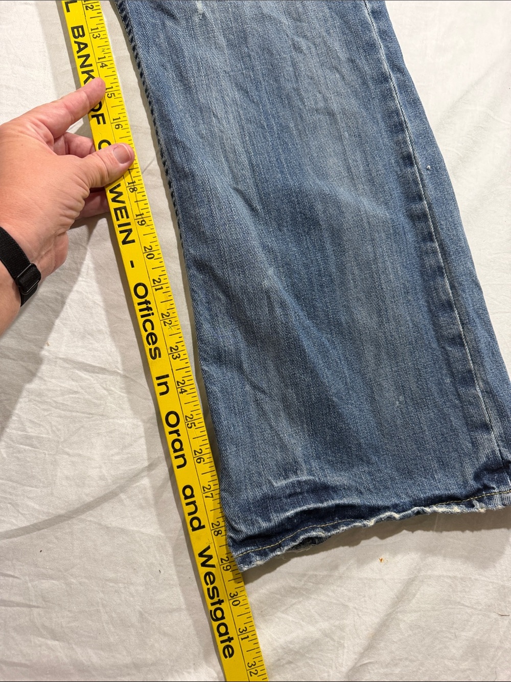 Y2K American Eagle Outfitters Men’s Blue Boot-Cut Jeans - Picture 9 of 9